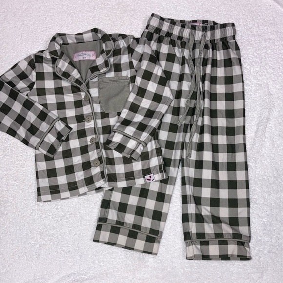 sweet honey Other - Sweet honey Buffalo check Grampa pajama set 18m